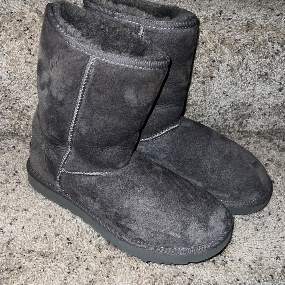 Cozy Gray Suede Ugg Boots